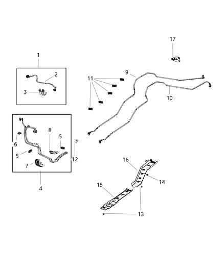 2020 Jeep Compass Fuel Lines/Tubes And Related Parts Diagram 2 - Thumbnail