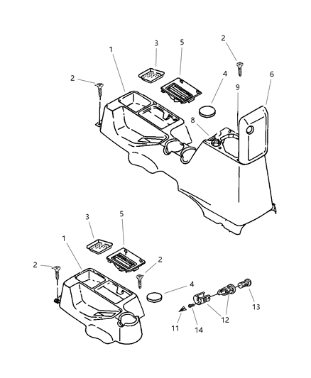 1997 Jeep Wrangler Mat Diagram for 55115651