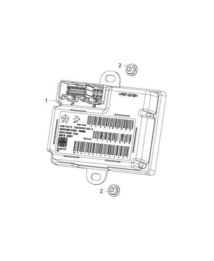 2021 Jeep Cherokee Modules, Body Diagram 12 - Thumbnail
