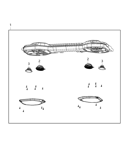 2021 Jeep Wrangler Speakers, Amplifier And Sub Woofer Diagram 7 - Thumbnail