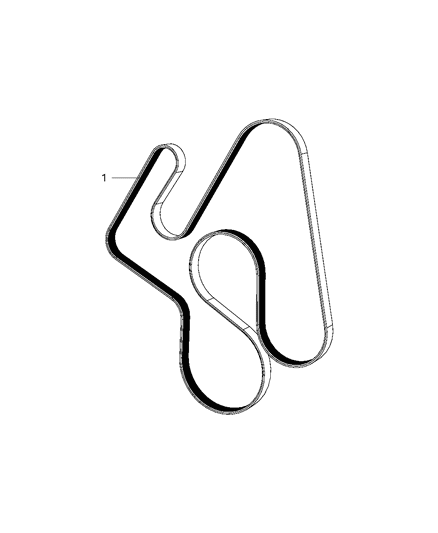 2008 Chrysler Aspen Belts, Serpentine & V-Belts Diagram 2 - Thumbnail