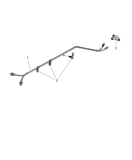 1999 Dodge Ram Wagon Fuel Lines, Rear Diagram 1 - Thumbnail