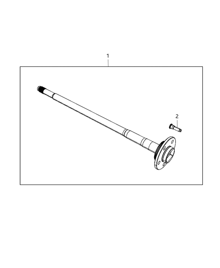 2012 Jeep Liberty Shaft, Axle of Rear Axle; Differential And Drive Line Diagram