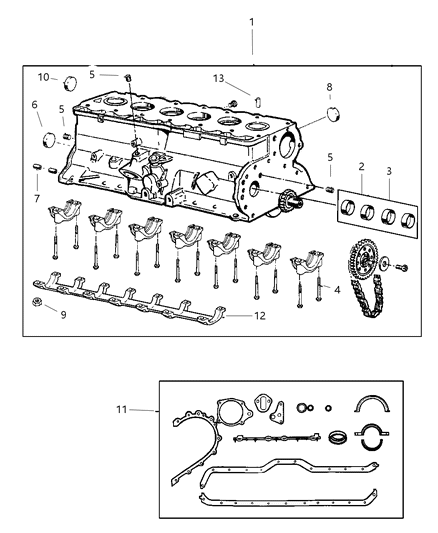 1998 Jeep Grand Cherokee Cylinder Block Diagram 1 - Thumbnail