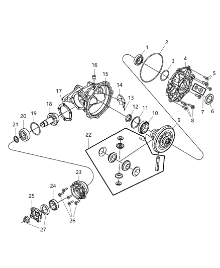 2010 Chrysler 300 Housing And Differential With Internal Components Diagram 2 - Thumbnail