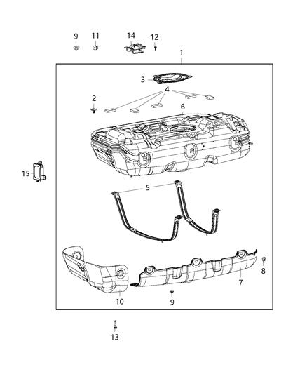 2016 Ram ProMaster City Fuel Tank Diagram