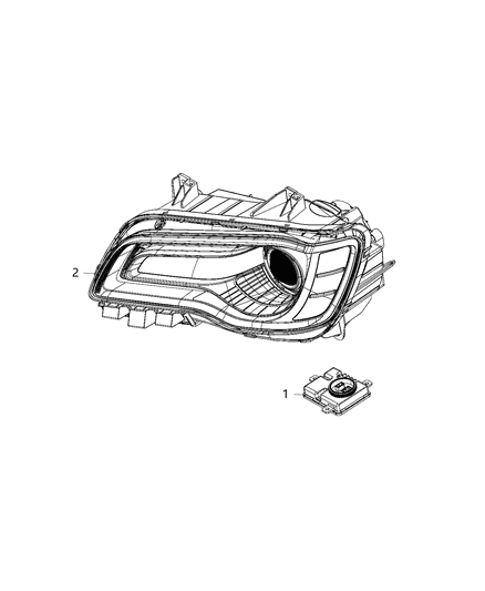 2020 Chrysler 300 Modules, Body Diagram 5 - Thumbnail