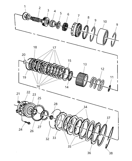 2002 Jeep Grand Cherokee Overdrive Gear Train Diagram 1 - Thumbnail