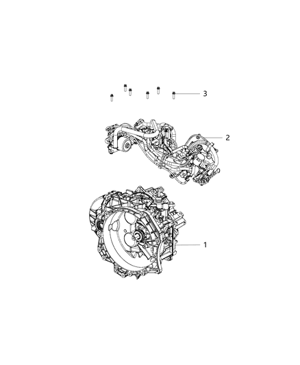 2014 Ram ProMaster 2500 Transmission / Transaxle Assembly of Manual Transmission Diagram