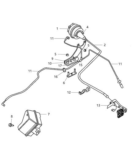 2008 Chrysler PT Cruiser Speed Control of Electrical Diagram