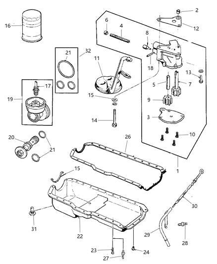 2000 Jeep Cherokee Engine Oiling Diagram 3 - Thumbnail