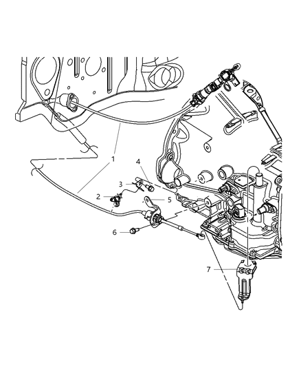 2007 Dodge Durango Gearshift Control Diagram 1 - Thumbnail
