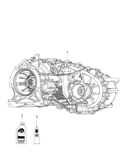 2020 Jeep Wrangler Transfer Case Assembly Diagram 1 - Thumbnail