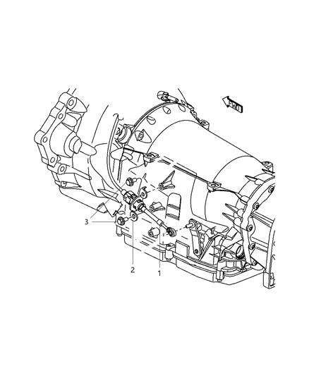 2008 Jeep Commander Gearshift Lever , Cable And Bracket Diagram 2 - Thumbnail