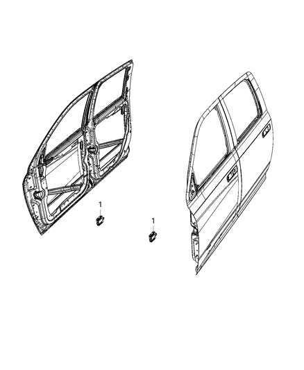 2020 Ram 3500 Cab Chassis Modules, Body Diagram 1 - Thumbnail