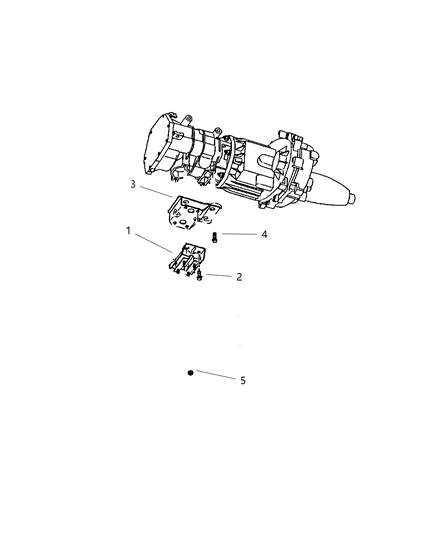 1999 Dodge Durango Engine Mounting, Rear Diagram 2 - Thumbnail