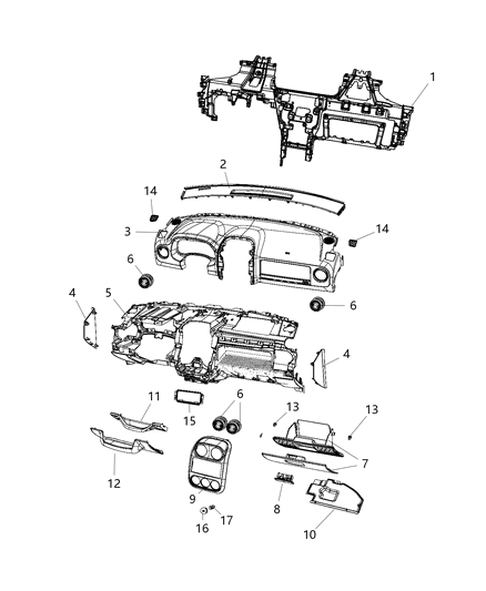 2012 Jeep Patriot Cover Steering Column Diagram for 1AV76XDVAC
