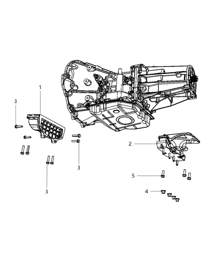 2010 Jeep Wrangler Structural Collar of Automatic Transmission Diagram 1 - Thumbnail