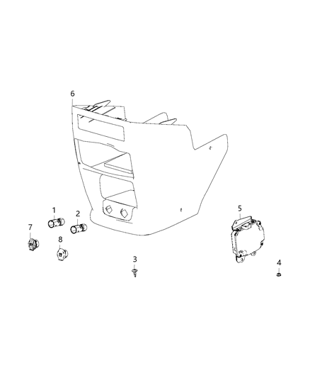 2020 Dodge Grand Caravan Modules, Body Diagram 8 - Thumbnail