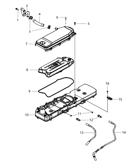 2012 Ram 2500 Crankcase Ventilation Diagram 3 - Thumbnail
