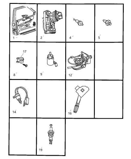 1999 Dodge Ram 2500 Switch Headlamp Diagram for 56021673AC
