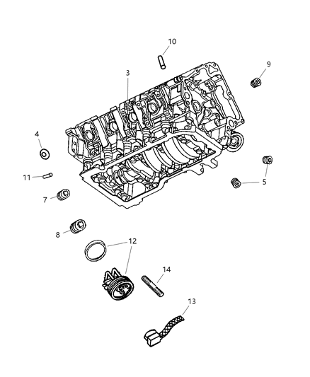 2004 Dodge Durango Cylinder Block Diagram 3 - Thumbnail