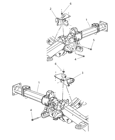 2006 Dodge Durango Front Mount Brackets To Engine Diagram 3 - Thumbnail