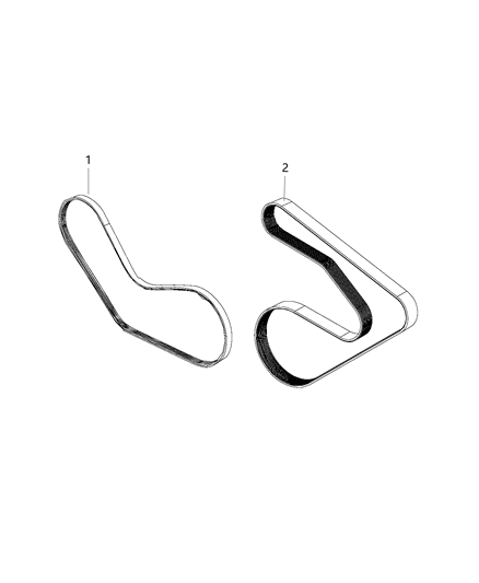 2019 Ram 1500 New Style Drive Belts Diagram 1 - Thumbnail