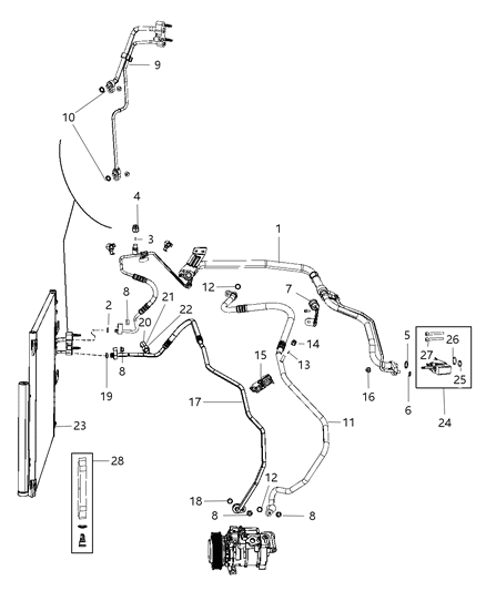 2017 Ram 1500 A/C Plumbing Diagram 2 - Thumbnail