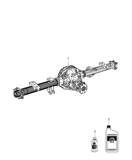 2010 Dodge Dakota Rear Axle Assembly Diagram 2 - Thumbnail