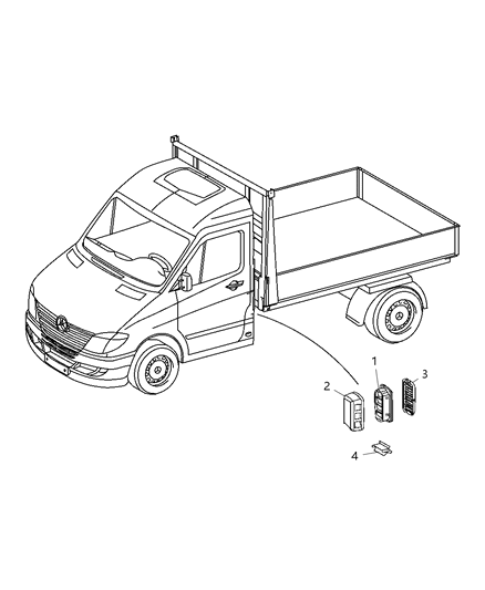 2008 Dodge Sprinter 3500 Ventilation Flap Diagram 2 - Thumbnail