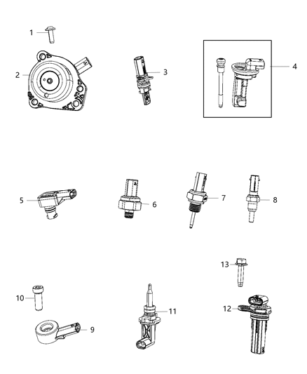 2021 Jeep Wrangler Sensors, Engine Diagram 4 - Thumbnail
