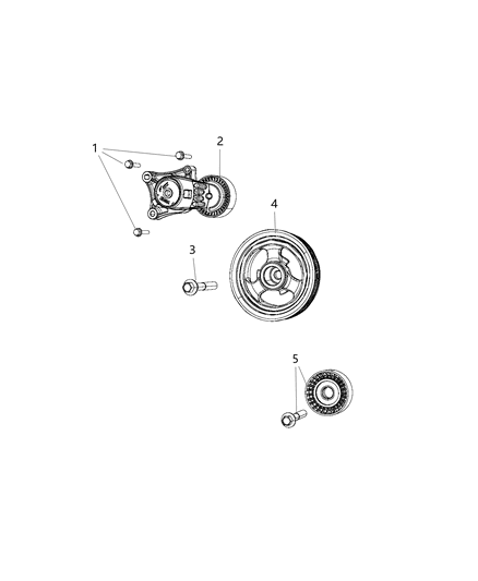 2016 Jeep Renegade Pulley & Related Parts Diagram 2 - Thumbnail