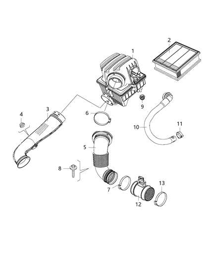 2015 Jeep Renegade Air Cleaner Diagram 3 - Thumbnail