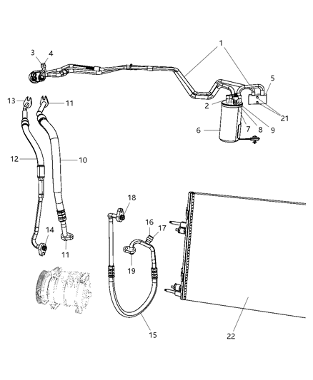 2009 Chrysler PT Cruiser A/C Plumbing Diagram 2 - Thumbnail