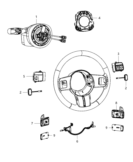 2013 Jeep Grand Cherokee Switch Speed Control Diagram for 56046095AE