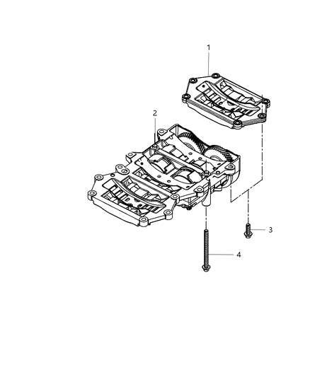 2018 Jeep Wrangler JK (Previous-generation) Balance Shafts Diagram