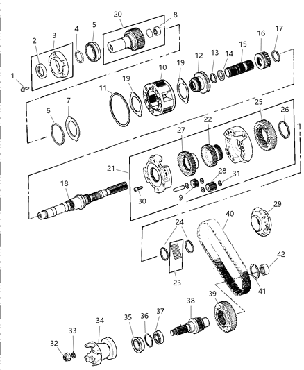 1999 Dodge Durango Gear Train Diagram 2 - Thumbnail