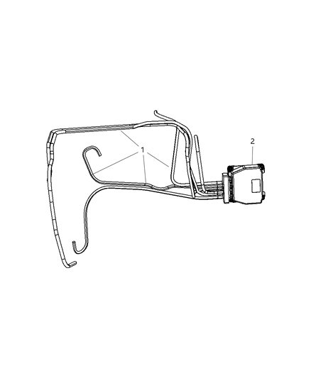 2010 Chrysler Sebring Emission Control Vacuum Harness Diagram 3 - Thumbnail