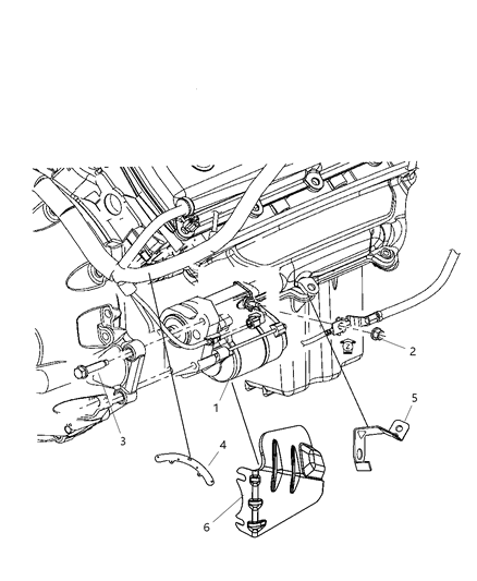 2009 Dodge Challenger Starter & Related Parts Diagram 2 - Thumbnail