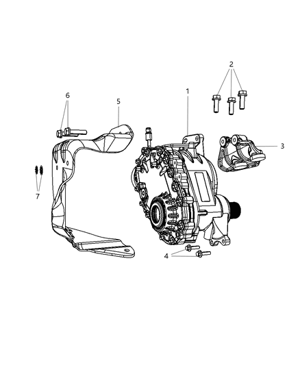 2007 Chrysler Pacifica Power Transfer Unit Diagram for 5157001AE