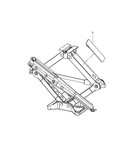 2018 Jeep Wrangler JK (Previous-generation) Jack/Cargo Area Diagram