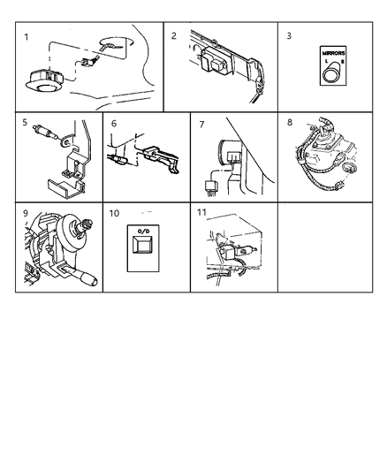 2000 Dodge Durango Switches Diagram