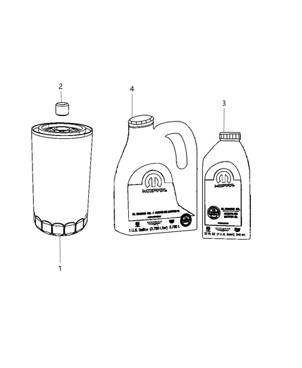 2012 Ram 2500 Engine Oil , Engine Oil Filter And Adapter Diagram 3 - Thumbnail