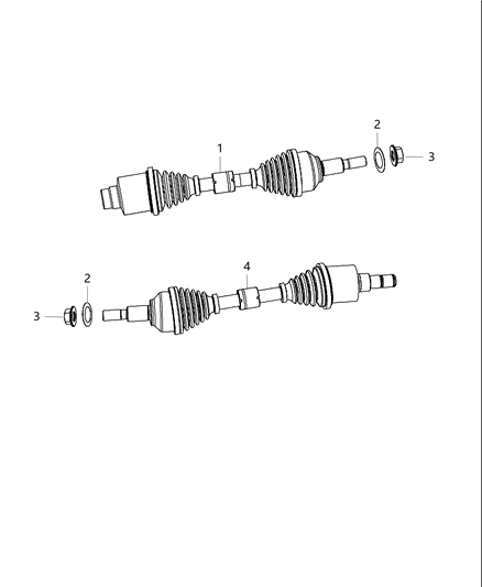 2013 Dodge Journey Shaft, Axle Diagram 1 - Thumbnail