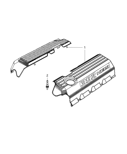 2017 Dodge Challenger Engine Covers & Related Parts Diagram 5 - Thumbnail