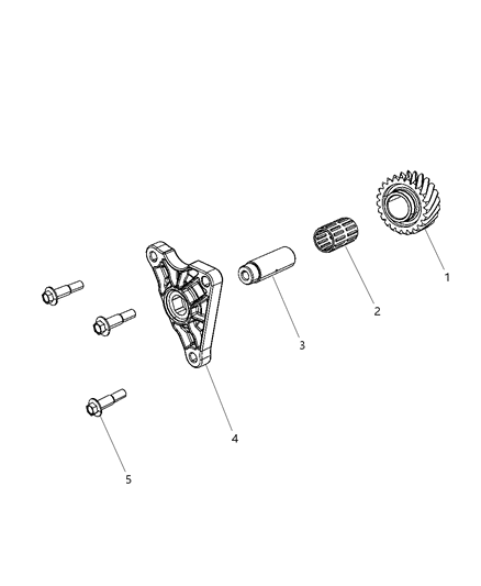 2017 Dodge Viper Reverse Idler Shaft Assembly Diagram 1 - Thumbnail