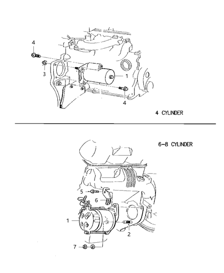 2000 Dodge Dakota Starter Diagram for R6027702AC