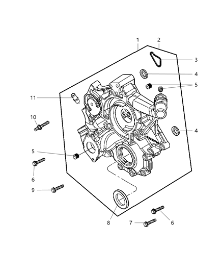 2006 Jeep Commander Timing Cover Diagram 2 - Thumbnail
