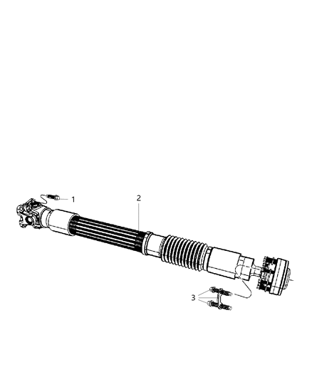 2008 Jeep Wrangler Shaft , Drive , Front Diagram 2 - Thumbnail